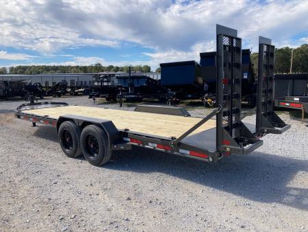 New 2027 MAXX-D 83X22 TANDEM 17.5K EQUIPMENT W/ 2' DOVE & STAND UP RAMPS Equipment Trailer