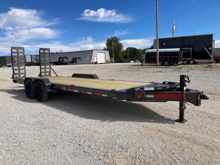 New 2027 MAXX-D 83X22 TANDEM 17.5K EQUIPMENT W/ 2' DOVE & STAND UP RAMPS Equipment Trailer
