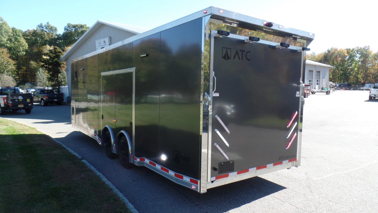 New 2027 ATC EXAMPLE / CUSTOM BUILT 100 OPTIONS! RM550-8.5X28-12K-Loaded Car / Racing Trailer