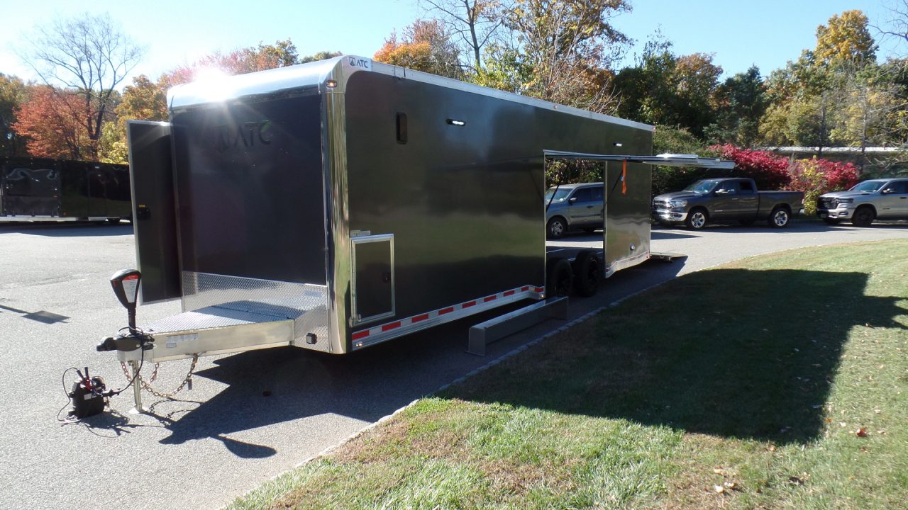 New 2027 ATC EXAMPLE / CUSTOM BUILT 100 OPTIONS! RM550-8.5X28-12K-Loaded Car / Racing Trailer