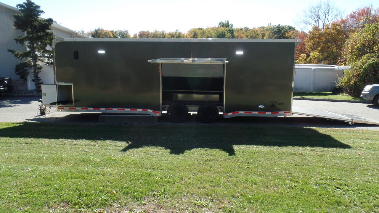 New 2027 ATC EXAMPLE / CUSTOM BUILT 100 OPTIONS! RM550-8.5X28-12K-Loaded Car / Racing Trailer