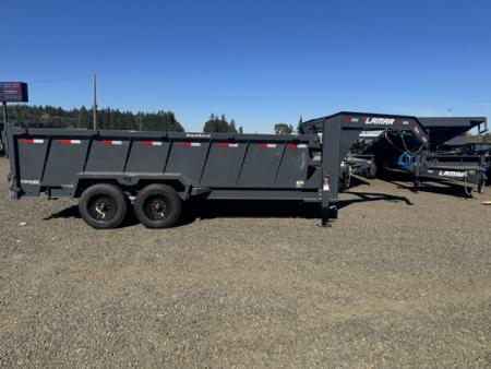 New 2027 LAMAR TRAILERS 83x16 16K DL28 Dump Trailer GOOSENECK 36" SIDES