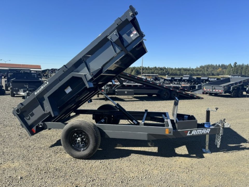 New 2027 LAMAR TRAILERS 60" x 10' DS17 Single Axle 7K Dump Trailer 18" SIDES