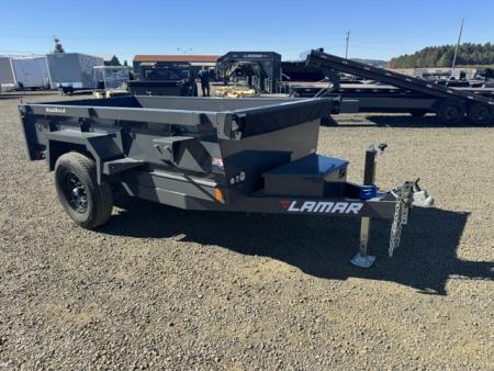 New 2027 LAMAR TRAILERS 60  x 10' DS17 Single Axle 7K Dump Trailer 18  SIDES