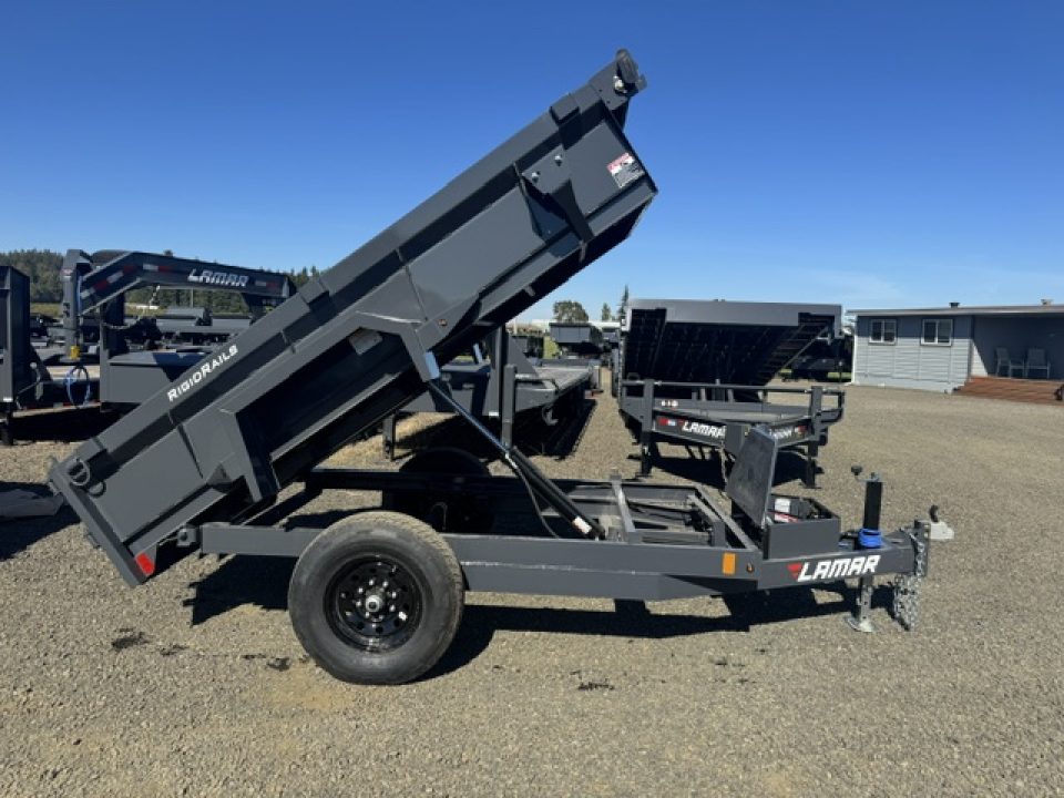 New 2027 LAMAR TRAILERS 60" x 10' DS17 Single Axle 7K Dump Trailer 18" SIDES