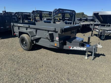 New 2027 LAMAR TRAILERS 60  x 10' DS17 Single Axle 7K Dump Trailer 18  SIDES