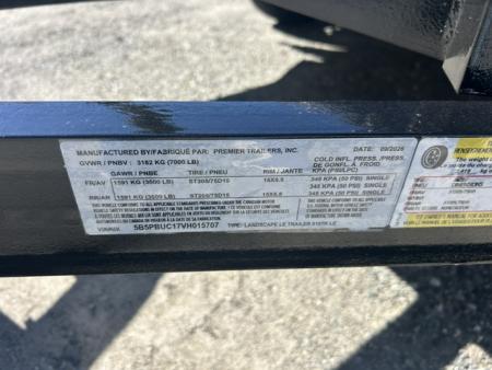 New 2026 Premier Trailers Inc. 6.5X10 tandem axle 7,000 lb. GVWR Landscape Trailer