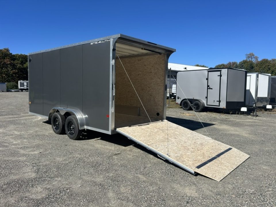 New 2027 ALCOM 7.5X16 Aluminum Frame Cargo / Enclosed Trailer
