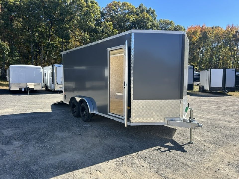 New 2027 ALCOM 7.5X16 Aluminum Frame Cargo / Enclosed Trailer