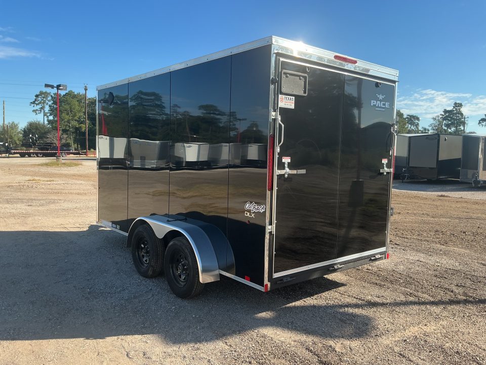 New 7 x 14 Outback DLX Flat Top V-Nose 7K STANDARD INTERIOR HEIGHT IS 7'0"