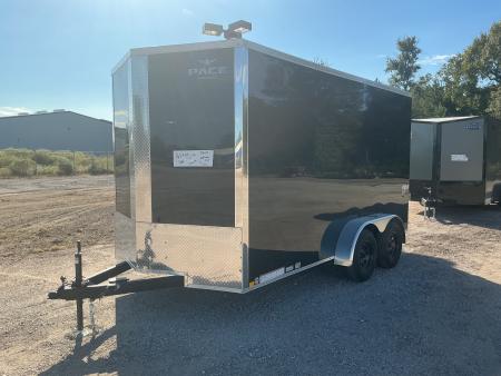 New 7 x 14 Outback DLX Flat Top V-Nose 7K STANDARD INTERIOR HEIGHT IS 7'0 
