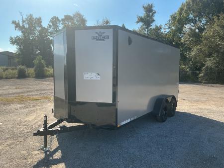 New 7 x 16 Outback DLX Flat TOP V-Nose 7K STANDARD INTERIOR HEIGHT IS 7'0 