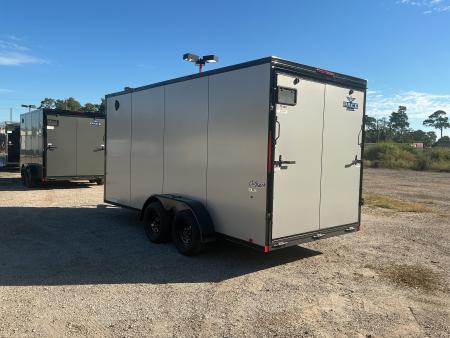 New 7 x 16 Outback DLX Flat TOP V-Nose 7K STANDARD INTERIOR HEIGHT IS 7'0"
