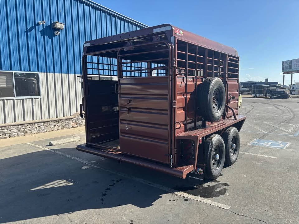New 2026 GR Trailers 6'8x12' Stock Trailer 10k