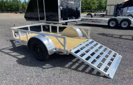 New 2025 ALCOM 5'X10' ALUM INUM UTILITYT TRAILER Utility Trailer