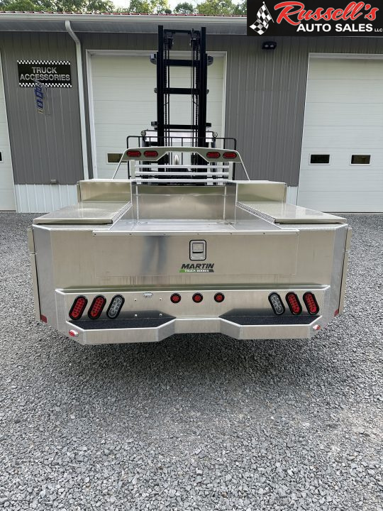 New Martin Truck Bodies Aluminum Gooseneck Service Body DRW 8' SMOOTH APPEARANCE Gooseneck Bodies