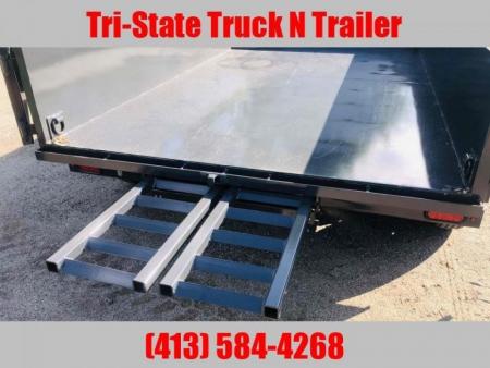 New 2027 Belmont DTL 7x12' Dump trailer barn doors, ramps tarp