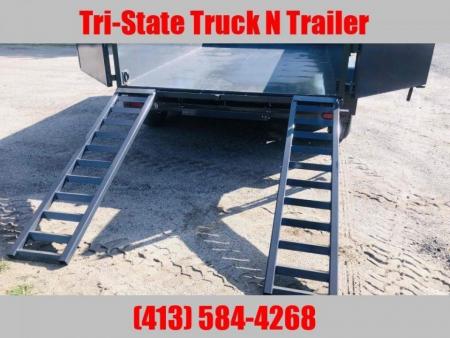 New 2027 Belmont DTL 7x12' Dump trailer barn doors, ramps tarp