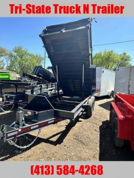 New Belmont 7x14 Dump trailer barn door, ramps, Tarp
