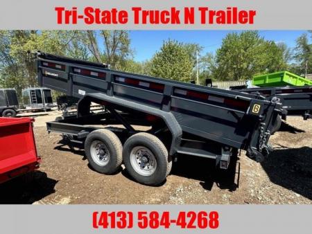 New Belmont 7x14 Dump trailer barn door, ramps, Tarp