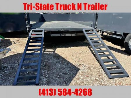 New Belmont 7x14 Dump trailer barn door, ramps, Tarp