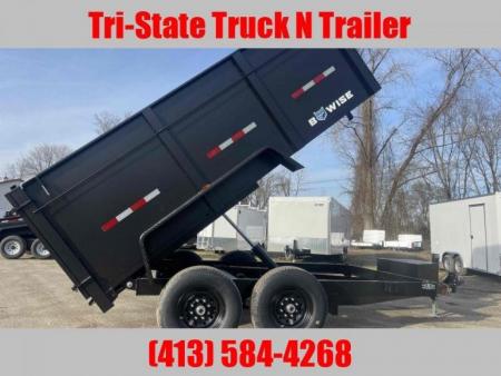 New 2027 BWISE 7x12 12K GVW Dump trailer High-Side Ramps Barn doors