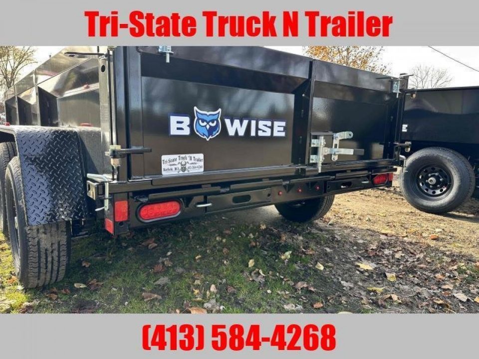 New 2027 BWISE 6x12 Dump trailer barn doors and ramps
