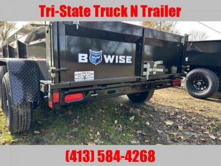 New 2027 BWISE 6x12 Dump trailer barn doors and ramps