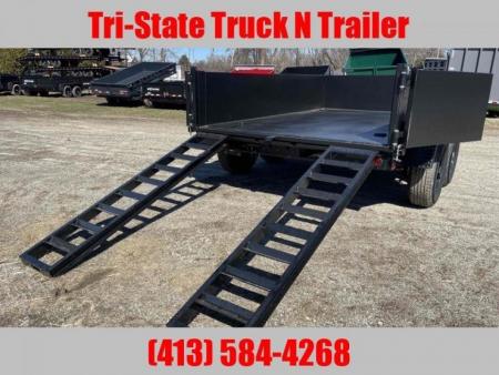 New 2027 BWISE 6x12 Dump trailer barn doors and ramps