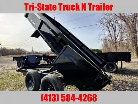 New 2027 BWISE 6x12 Dump trailer barn doors and ramps