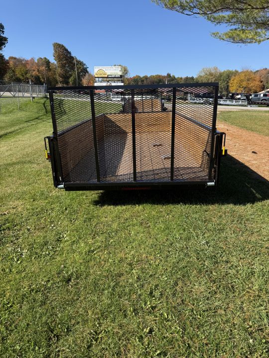 New 2027 AMO 14' WOODSIDE XWIDE 2 BRAKE AXLES Landscape Trailer