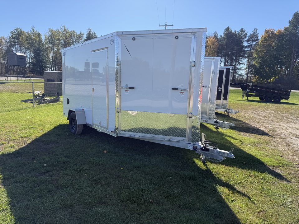 New 2027 Lightning Trailers 7X17 7' INTERIOR Snowmobile Trailer