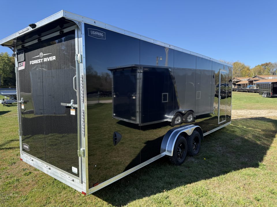 New 2027 Lightning Trailers 7.5X29 7' INTERIOR Snowmobile Trailer