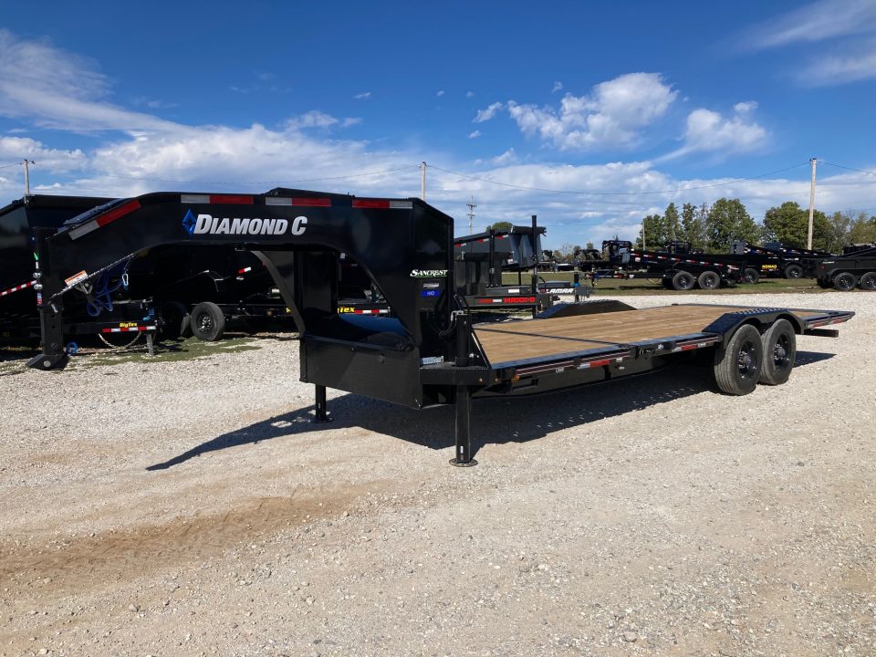 New 2027 Diamond C Trailers 102x24 TANDEM 23K GN W/ 18' TILT DECK, 6' STATIONARY DECK, HYDROJACKS & DRIVE OVER FENDERS Tilt Trailer