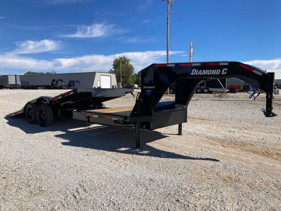 New 2027 Diamond C Trailers 102x24 TANDEM 23K GN W/ 18' TILT DECK, 6' STATIONARY DECK, HYDROJACKS & DRIVE OVER FENDERS Tilt Trailer
