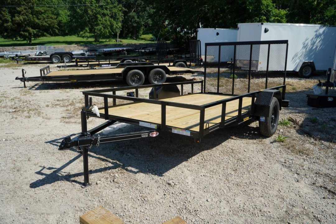 New 2027 MEB 83x12 Angle Frame Utility Trailer w/Gate