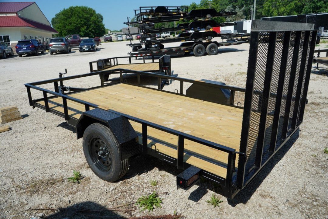 New 2027 MEB 83x12 Angle Frame Utility Trailer w/Gate