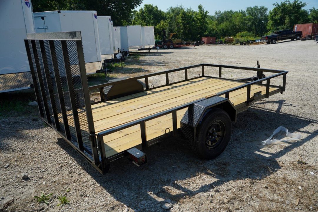 New 2027 MEB 83x12 Angle Frame Utility Trailer w/Gate