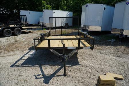 New 2027 MEB 83x12 Angle Frame Utility Trailer w/Gate