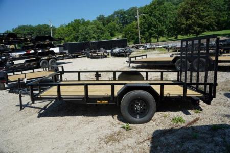 New 2027 MEB 83x12 Angle Frame Utility Trailer w/Gate