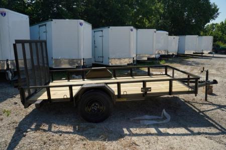 New 2027 MEB 83x12 Angle Frame Utility Trailer w/Gate
