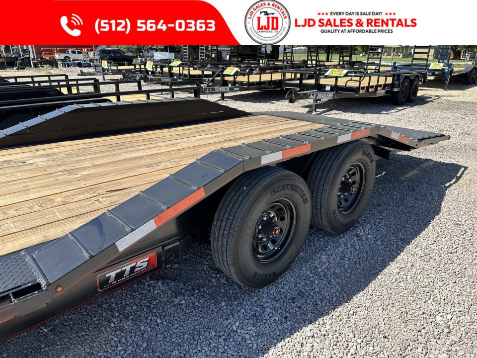 New 2026 TTS Trailers 102" X 22' - Tilt Trailer - Power Tilt - 16K GVWR
