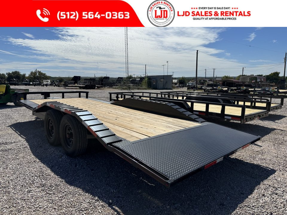 New 2026 TTS Trailers 102" X 22' - Tilt Trailer - Power Tilt - 16K GVWR