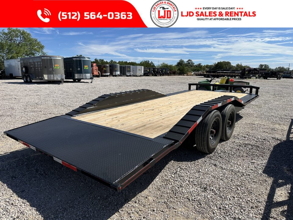 New 2026 TTS Trailers 102" X 22' - Tilt Trailer - Power Tilt - 16K GVWR