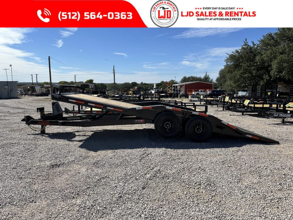 New 2026 TTS Trailers 102" X 22' - Tilt Trailer - Power Tilt - 16K GVWR