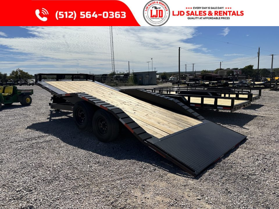 New 2026 TTS Trailers 102" X 22' - Tilt Trailer - Power Tilt - 16K GVWR