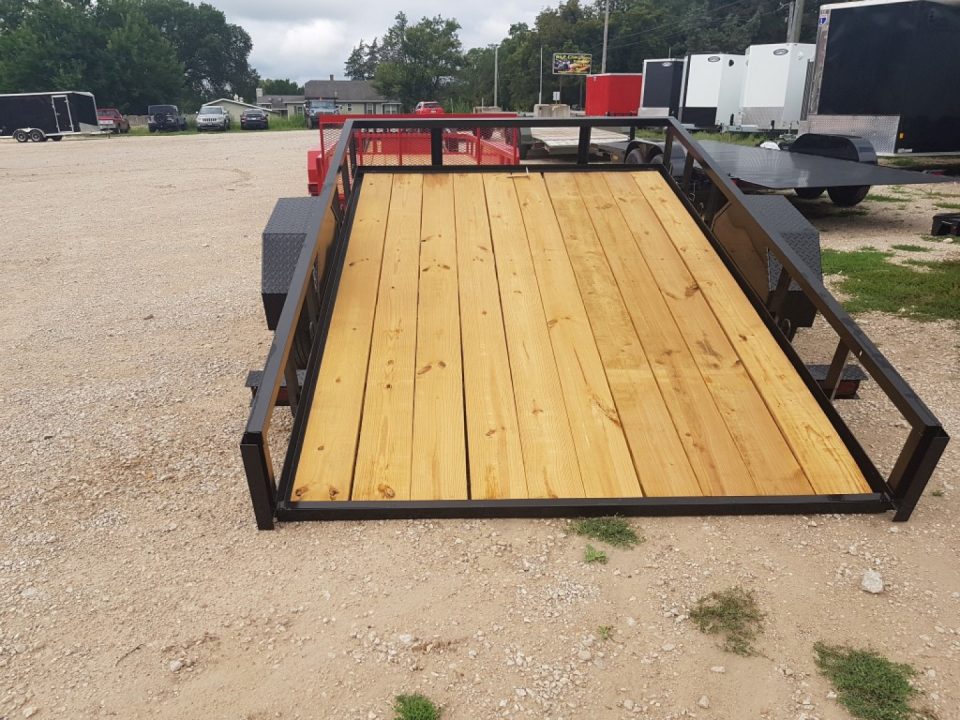 New 2027 MEB 77 x10 Angle Iron Tilt Utility Trailer w/Board Holders