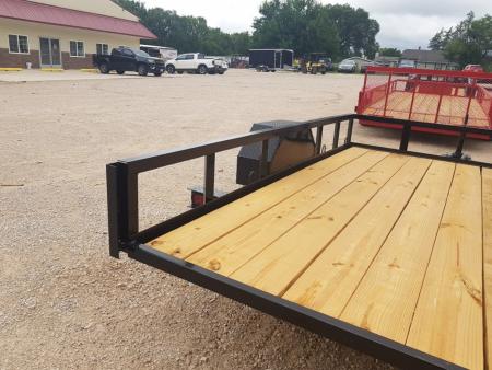 New 2027 MEB 77 x10 Angle Iron Tilt Utility Trailer w/Board Holders