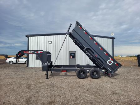 New 2027 Buckshot 83 x14' Gooseneck Dump Trailer W/3' Sides
