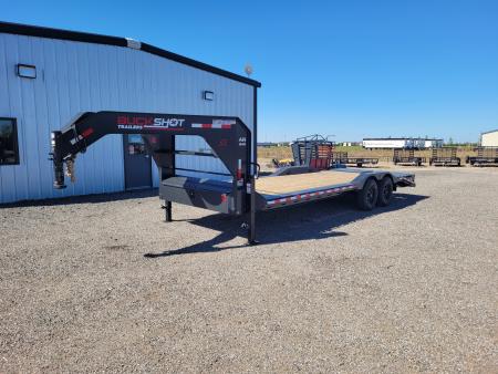 New 2027 Buckshot 102 x24' Gooseneck Equip/Car Trailer
